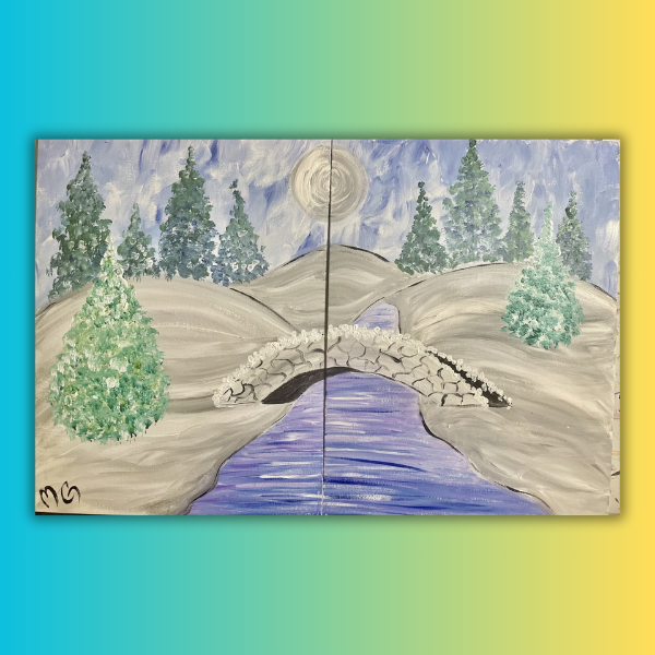 Love Bridge at home Painting Kit & Video Tutorial