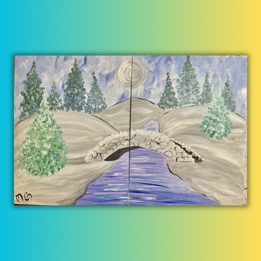 Love Bridge at home Painting Kit & Video Tutorial