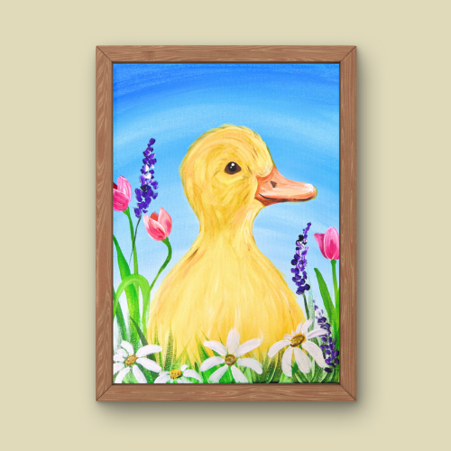 Spring Duckling Easter Painting Kit & Video Tutorial