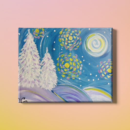 Magical Winter Trees Painting Kit & Video Tutorial